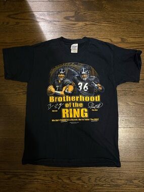Vintage Gildan Steelers Black Tee in men’s size Medium